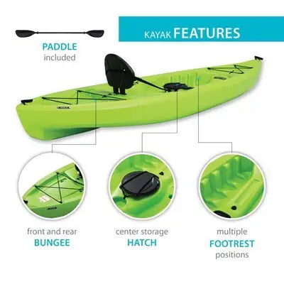 Lifetime Tioga 100 Sit-On-Top Kayak - 10' with Paddle Included
