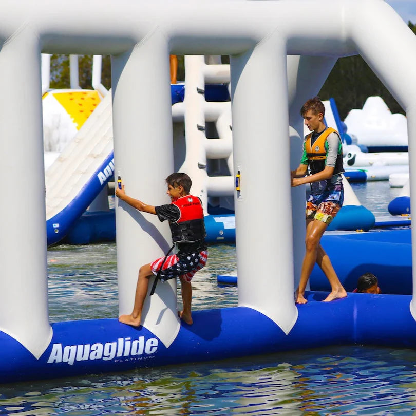 Aquaglide Neptune Inflatable Water Park - Multi-Feature Water Playground