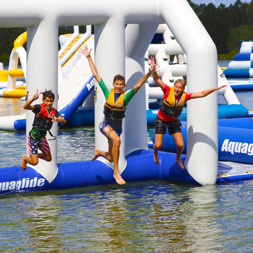 Aquaglide Neptune Inflatable Water Park - Multi-Feature Water Playground