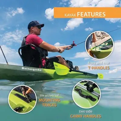 Lifetime Renegade 138 Pedal Drive Kayak - 13'8" Hands-Free Fishing Kayak