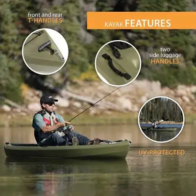 Lifetime Tamarack Angler 100 Fishing Kayak - 10' with Paddle Included