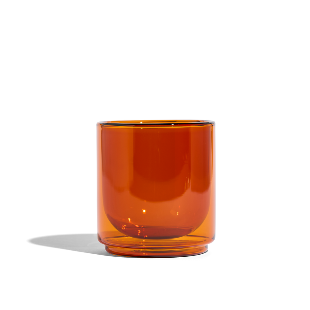Cove 10oz Glass Tumbler - Set of 2 - Amber - We The Collective