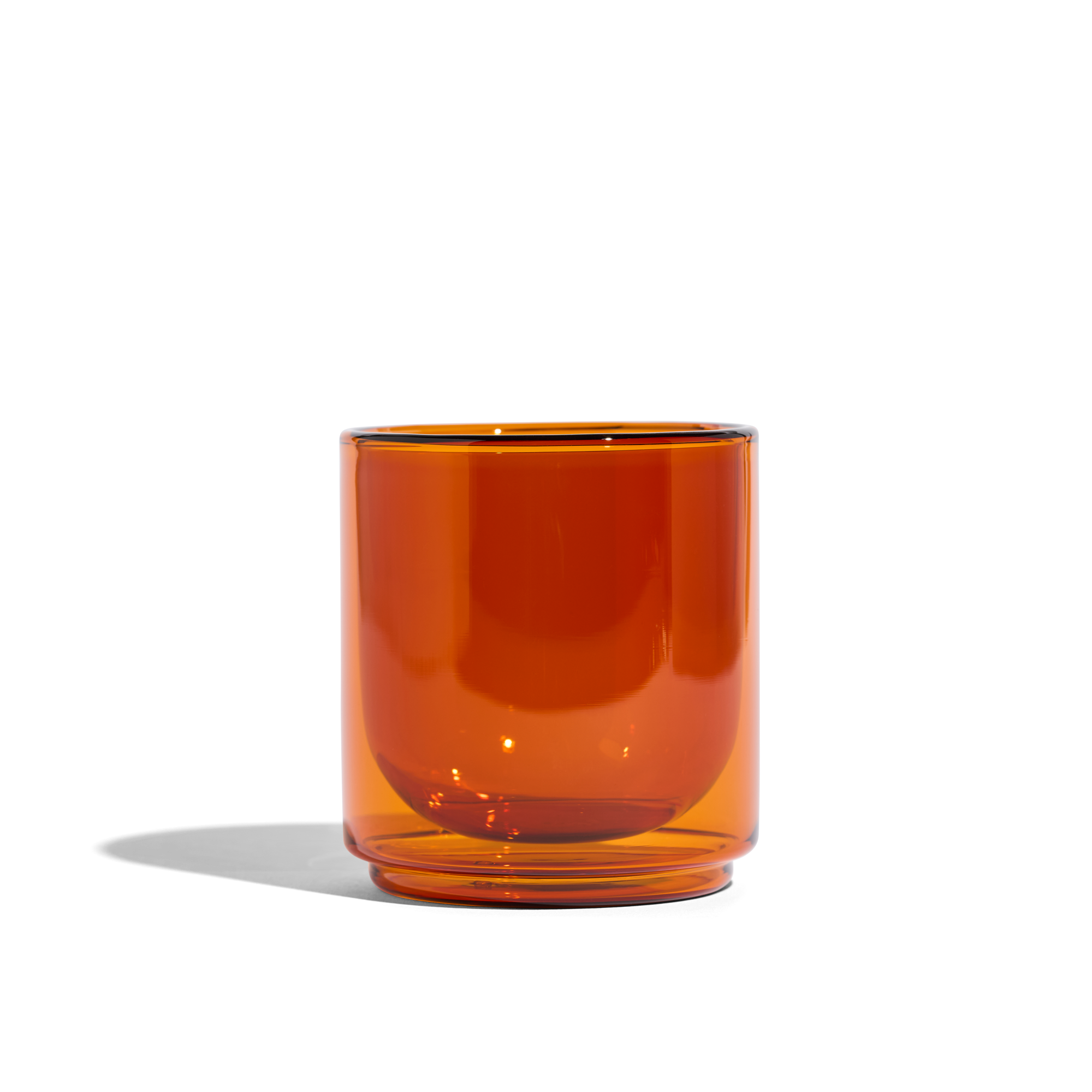 Cove 10oz Glass Tumbler - Set of 2 - Amber - We The Collective