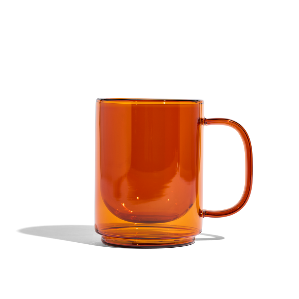 Cove 12oz Glass Mug - Set of 2 - Amber - We The Collective
