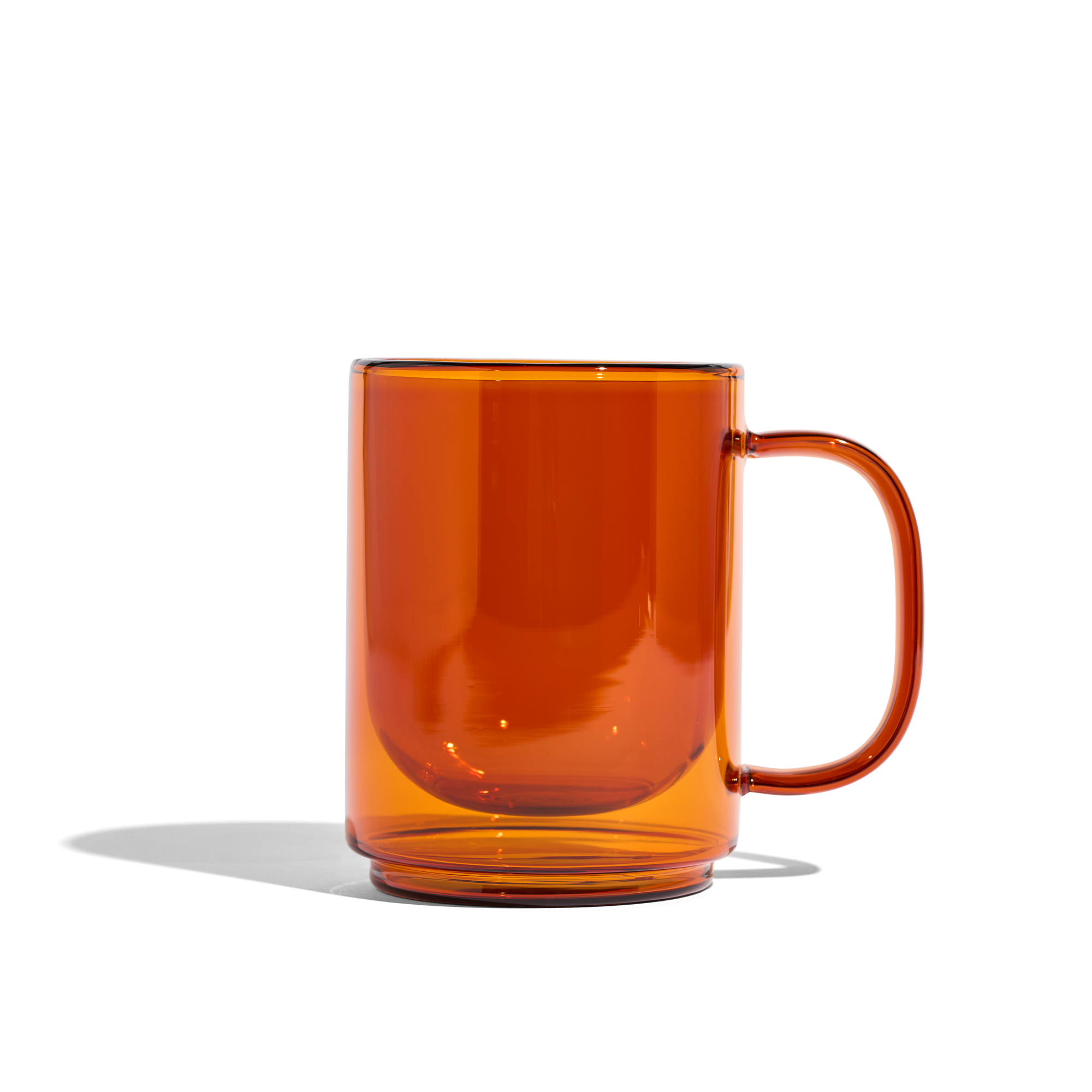 Cove 12oz Glass Mug - Set of 2 - Amber - We The Collective