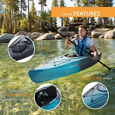 Lifetime Guster 100 Sit-In Kayak - 10' Recreational Kayak
