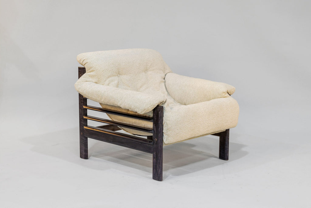 Taye Chair & Ottoman Set | Tiger Maple Arms in Black - We The Collective