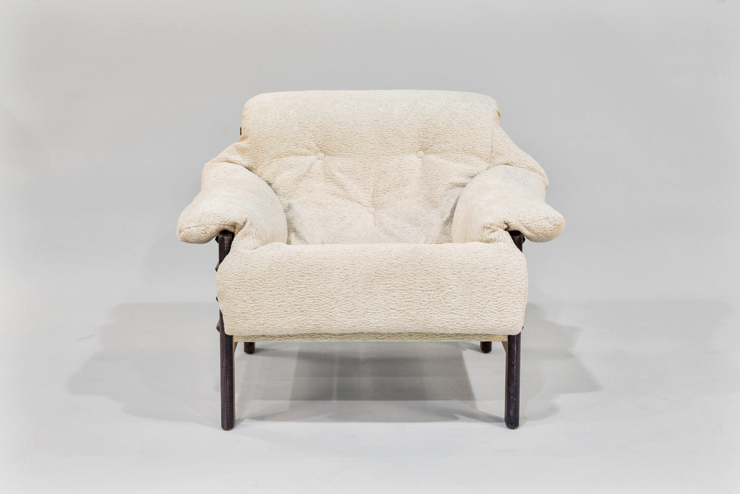 Taye Chair & Ottoman Set | Tiger Maple Arms in Black - We The Collective