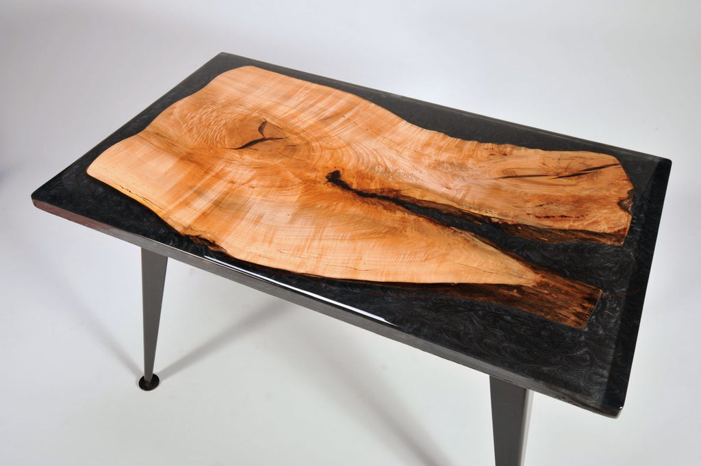 Figured Norway Maple Epoxy Table/Desk - We The Collective