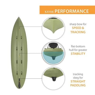Lifetime Weber Angler 110 Fishing Kayak - 11' Angler Kayak