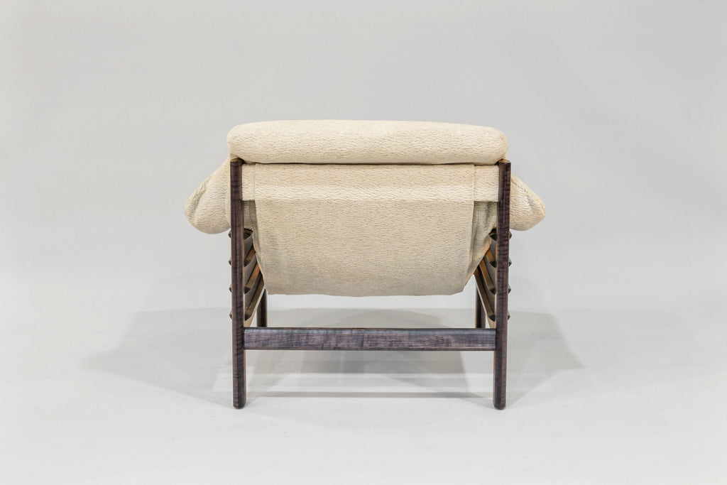 Taye Chair & Ottoman Set | Tiger Maple Arms in Black - We The Collective