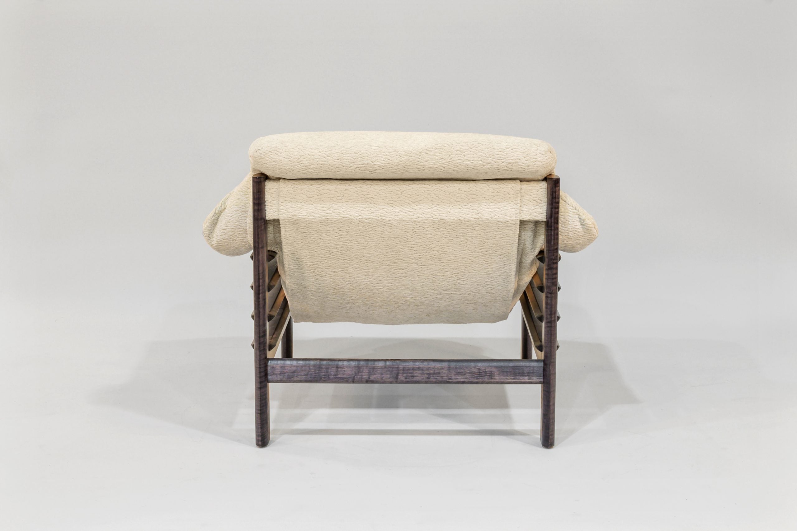 Taye Chair & Ottoman Set | Tiger Maple Arms in Black - We The Collective