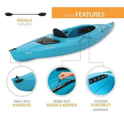 Lifetime Payette 98 Sit-In Kayak (Paddle Included)