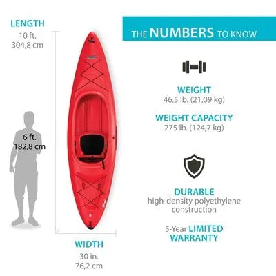 Lifetime Charger 100 Sit-In Kayak (Paddle Included)