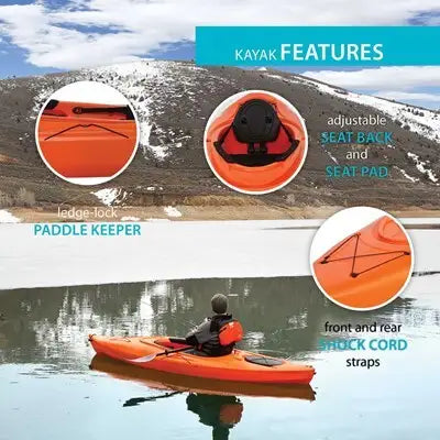 Lifetime Lancer 100 Sit-In Kayak - 10' with Paddle Included