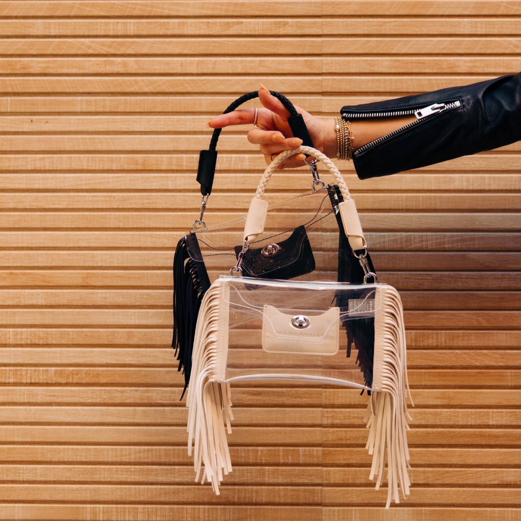 Clear Fringe Crossbody Bag - Festival & Stadium Approved
