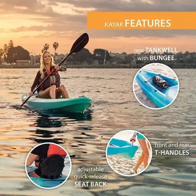 Lifetime Triton 100 Sit-On-Top Kayak (Paddles Included)