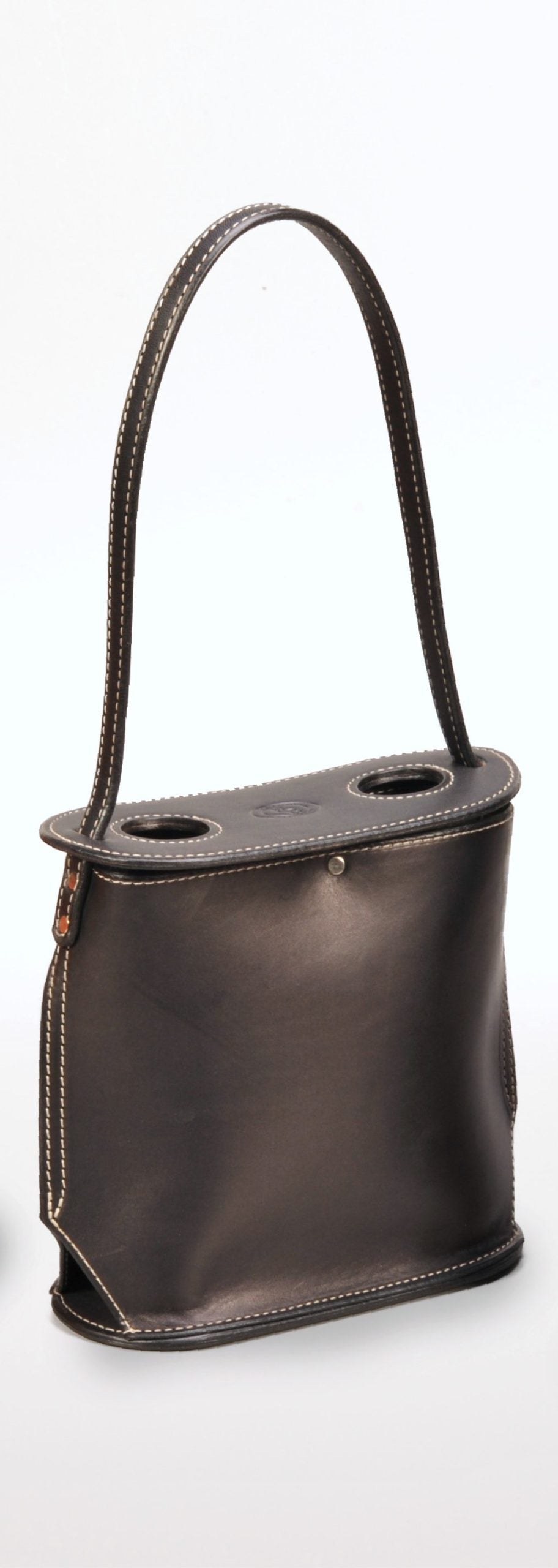 Handcrafted Leather Wine Totes by Enrico Bartolini - We The Collective