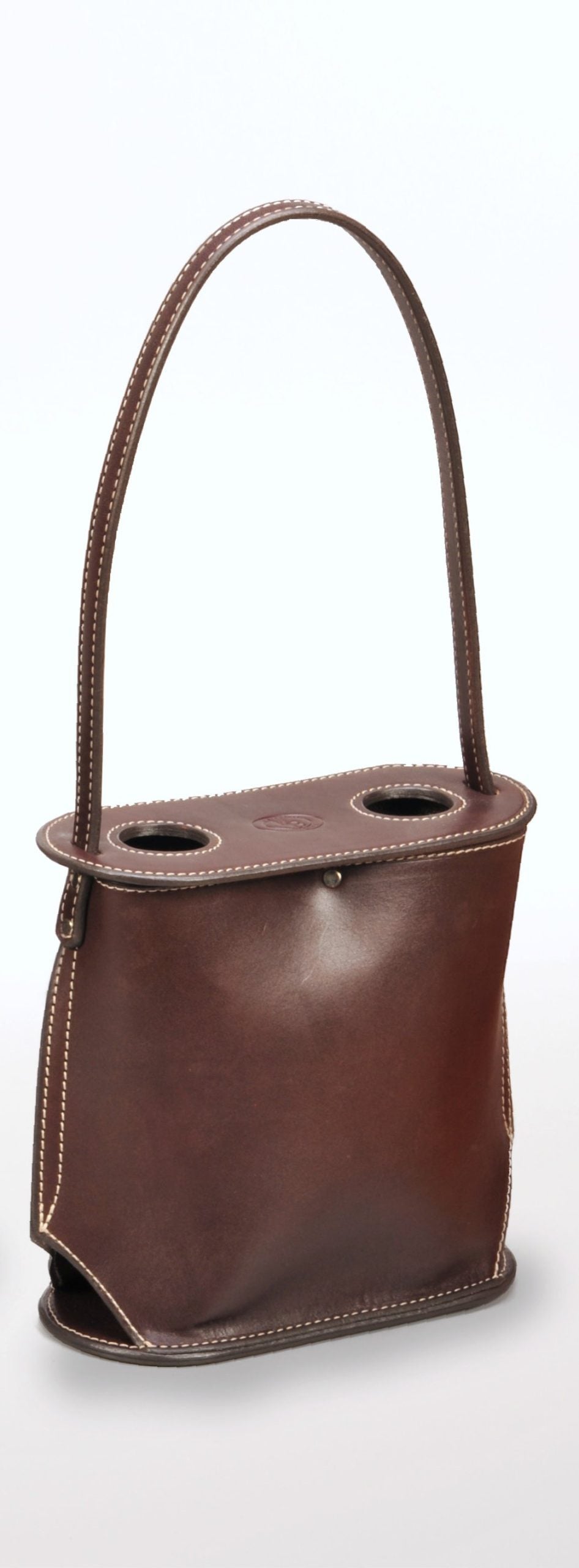 Handcrafted Leather Wine Totes by Enrico Bartolini - We The Collective