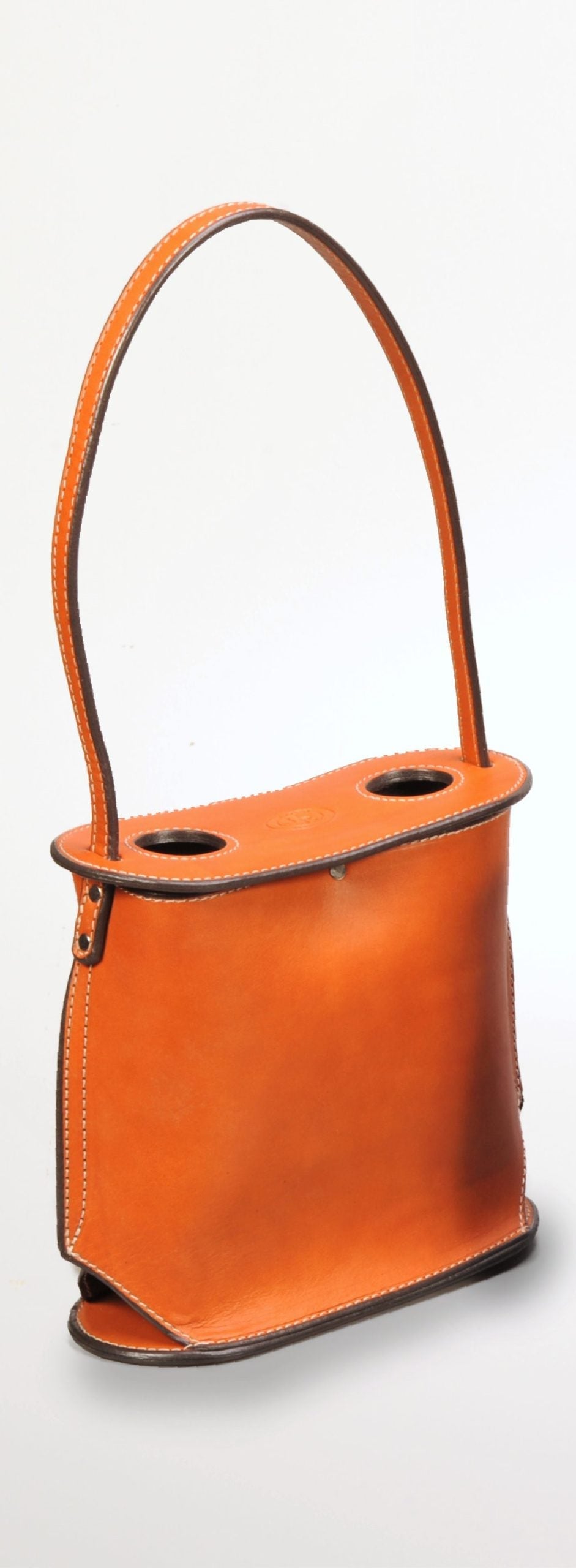 Handcrafted Leather Wine Totes by Enrico Bartolini - We The Collective