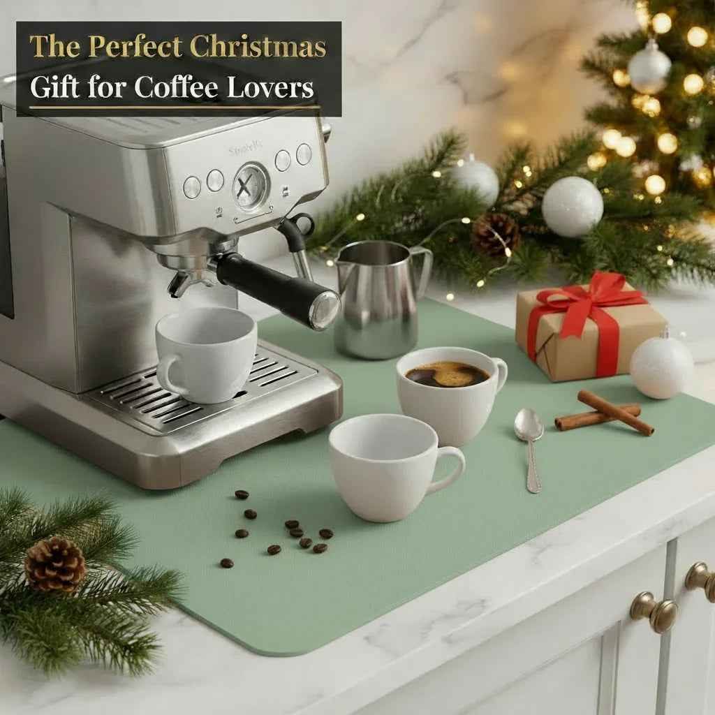 Strabella Dish Drying Mat - Super Absorbent, Quick Dry, Non-Slip in Dark Gray