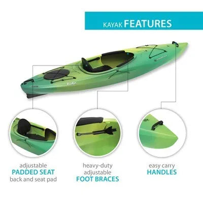 Lifetime Emotion Tide 103 Sit-Inside Kayak - 10'3" with Paddle Included
