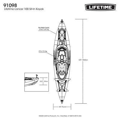 Lifetime Lancer 100 Sit-In Kayak