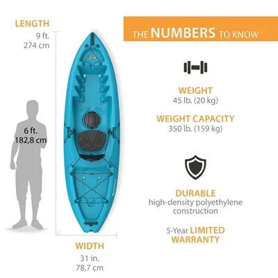 Lifetime Spitfire 9 Sit-On-Top Kayak - 9' Youth Kayak