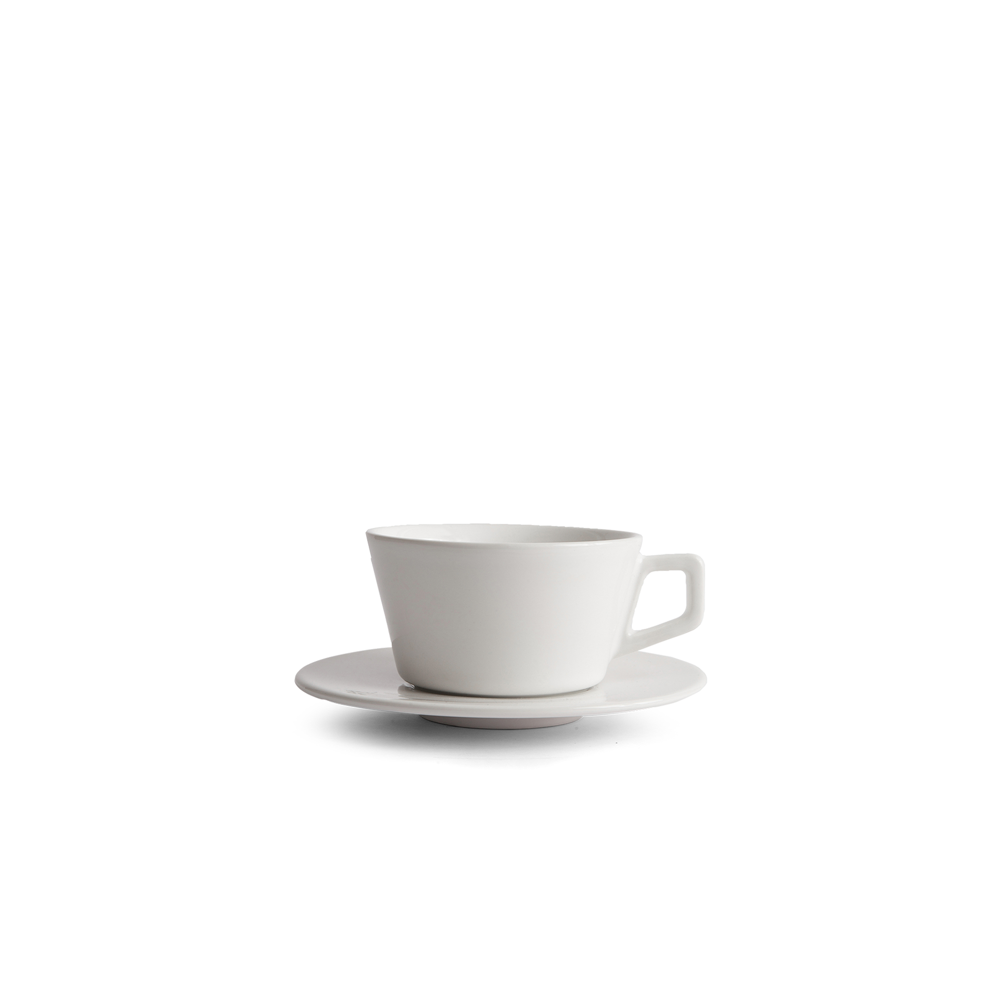 8oz Small Latte Cup & Saucer - White - We The Collective