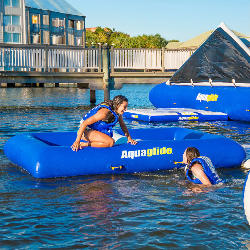 Aquaglide Delta 10 Inflatable Water Park - 10' Modular Water Slide & Play Platform