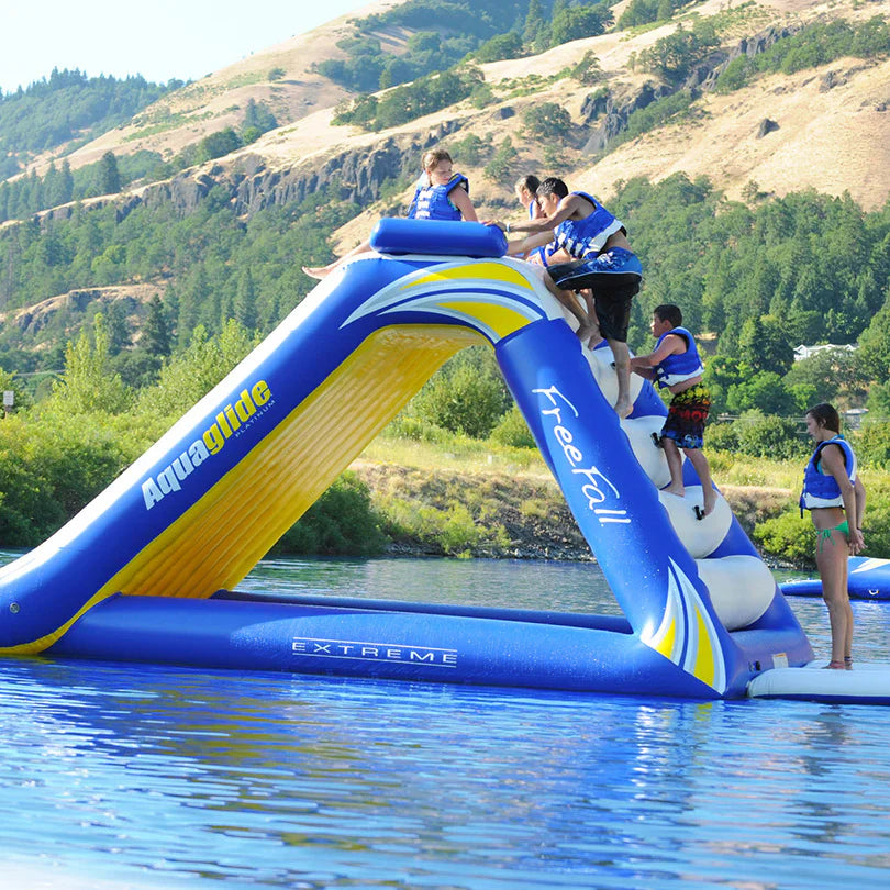 Aquaglide Freefall Extreme Inflatable Water Park - Extreme Water Slide Tower