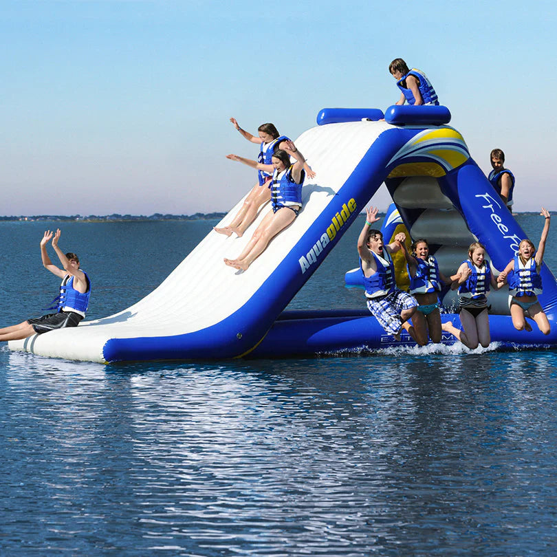 Aquaglide Freefall Extreme Inflatable Water Park - Extreme Water Slide Tower