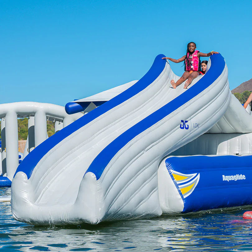 Aquaglide Loki Corner Inflatable Water Slide - Premium Corner Slide Module