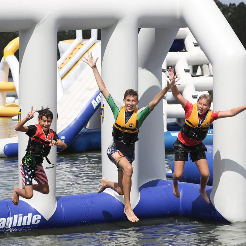 Aquaglide Neptune Inflatable Water Park - Multi-Feature Water Playground