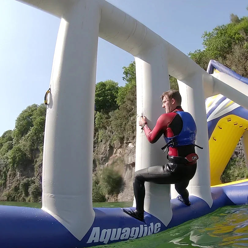 Aquaglide Neptune Inflatable Water Park - Multi-Feature Water Playground