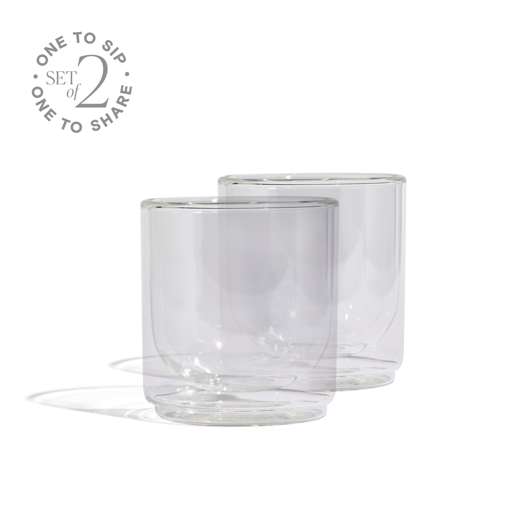Cove 10oz Glass Tumbler - Set of 2 - Clear - We The Collective