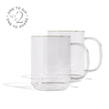 Cove 12oz Glass Mug - Set of 2 - Clear - We The Collective