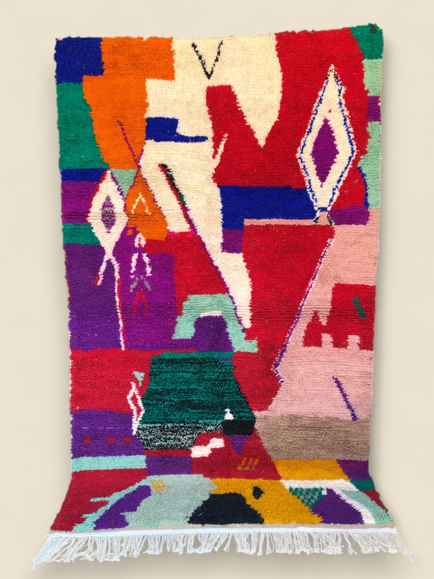 Asalas Colorful Berber Moroccan Rug - Berber Rug
