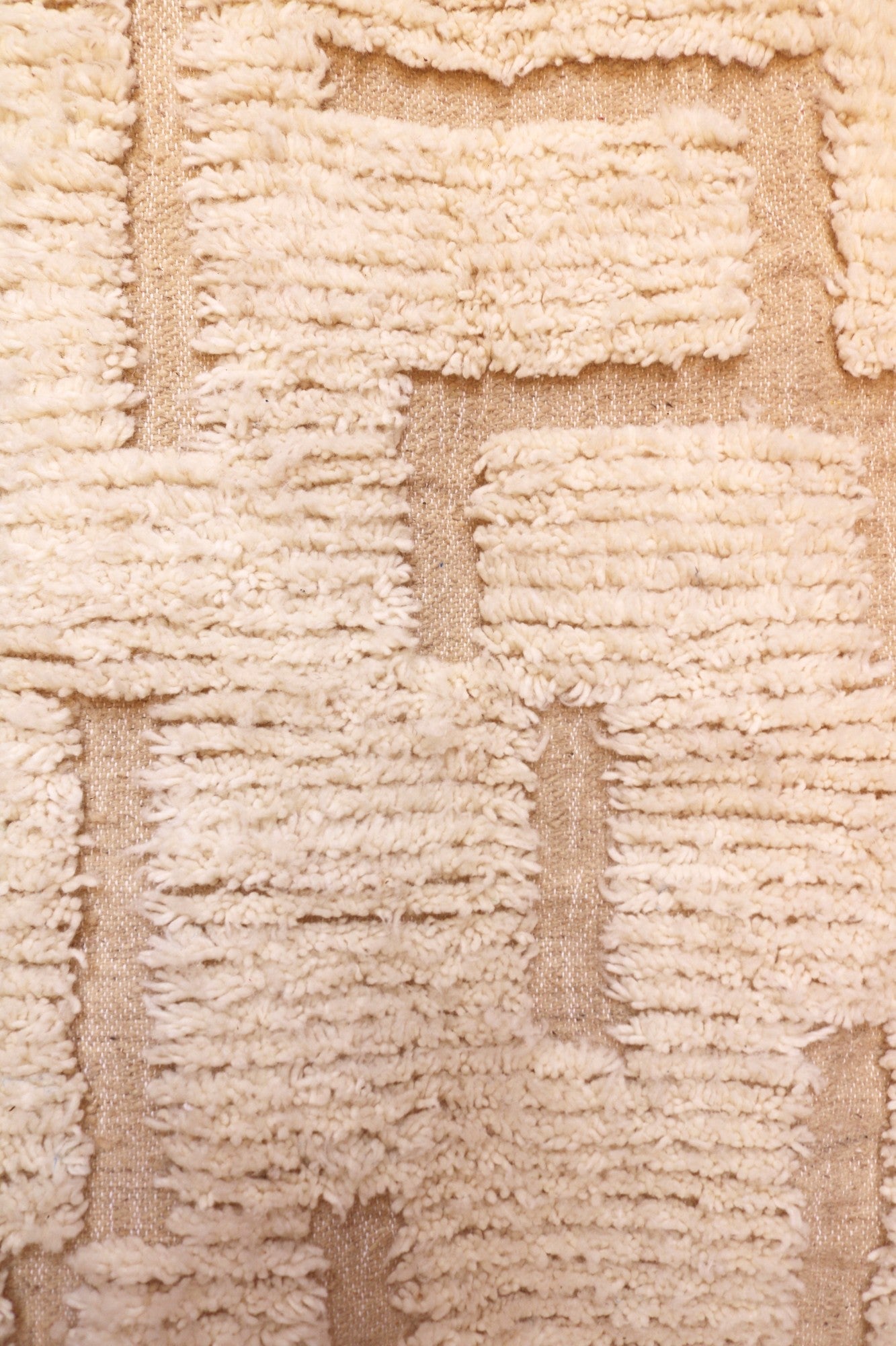 Ayla Berber Moroccan Rug - Handwoven Cream Wool Area Rug