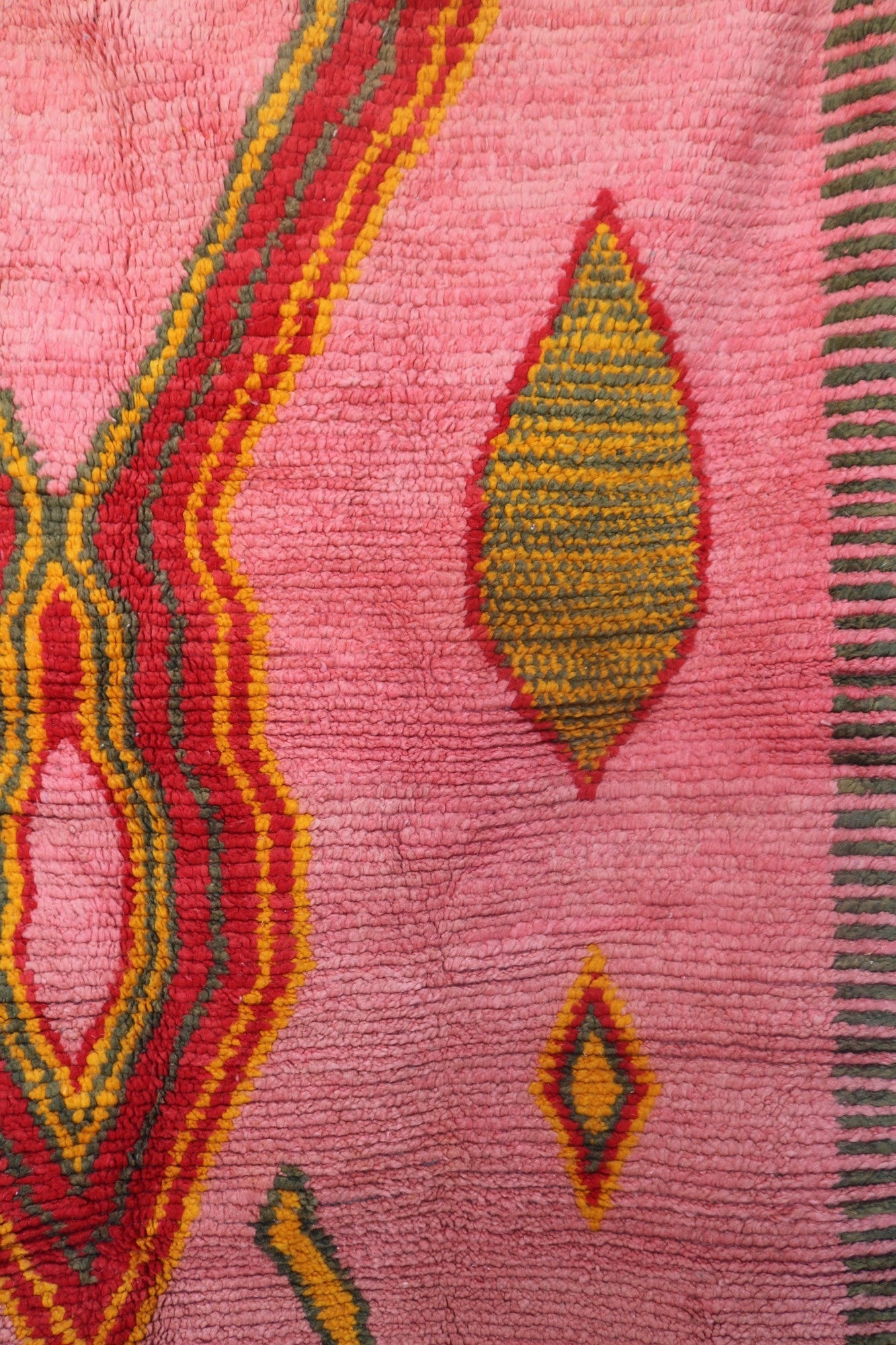 Limra Berber Rug - Pink Moroccan Wool Rug