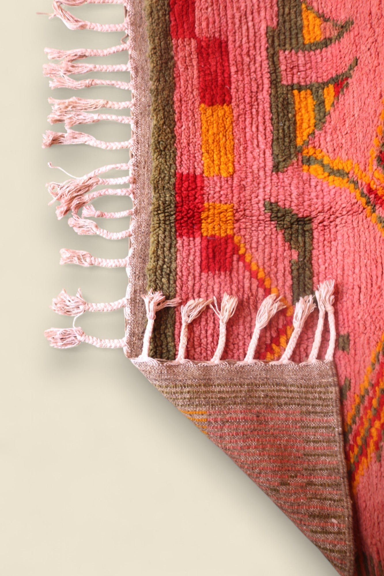 Limra Berber Rug - Pink Moroccan Wool Rug