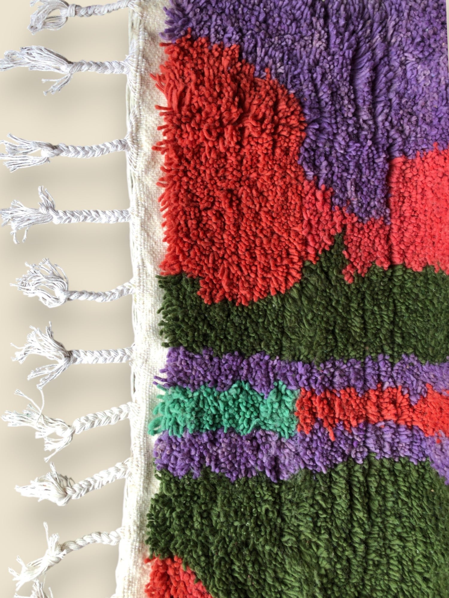 Nadia Handwoven Moroccan Rug - Colorful Wool