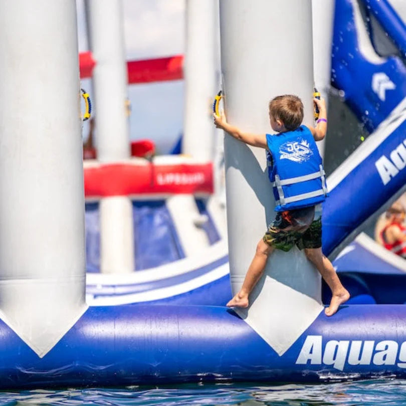 Aquaglide Neptune Inflatable Water Park - Multi-Feature Water Playground