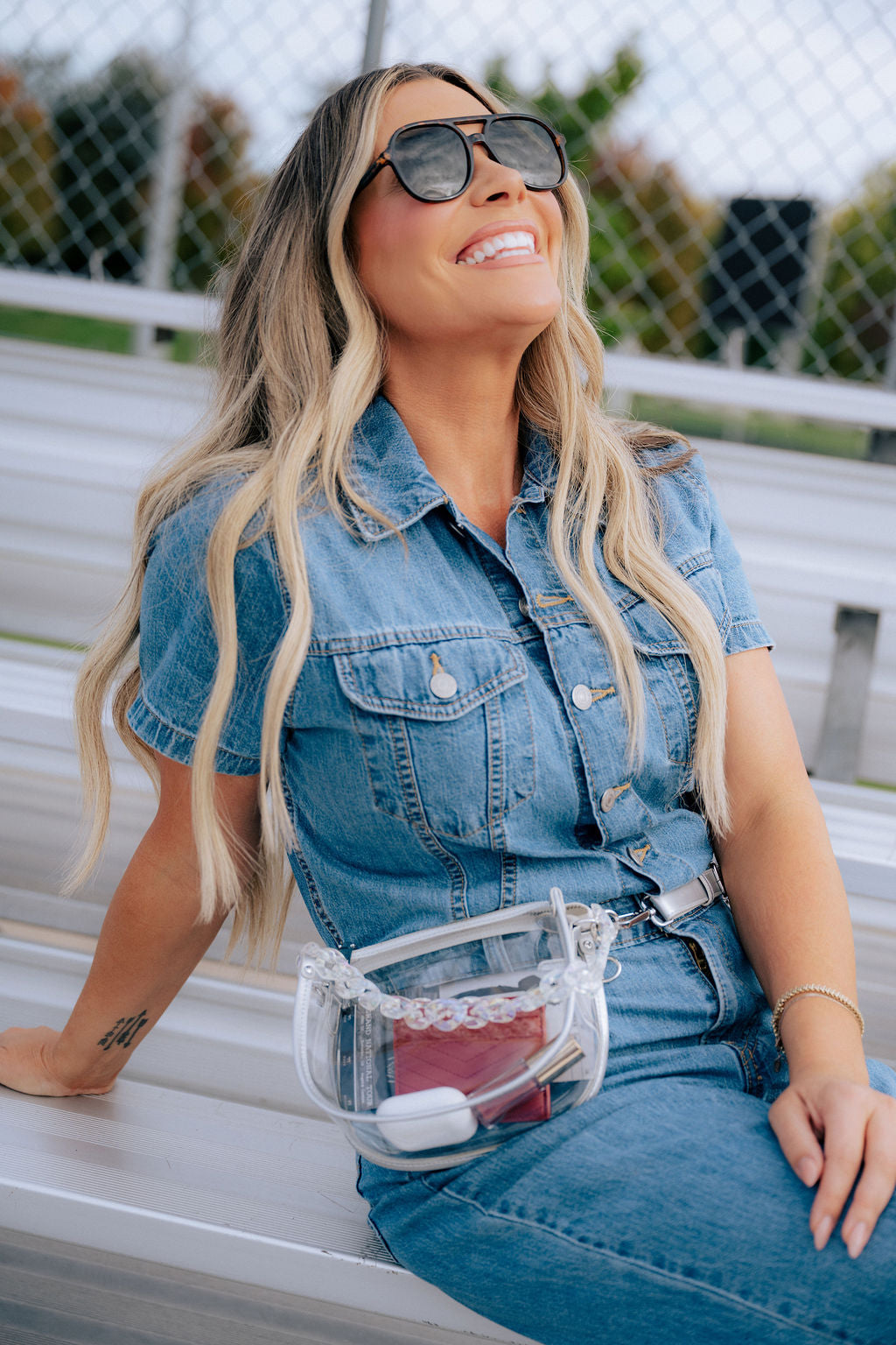 Clear Belt Bag - Transparent Fanny Pack Stadium Approved