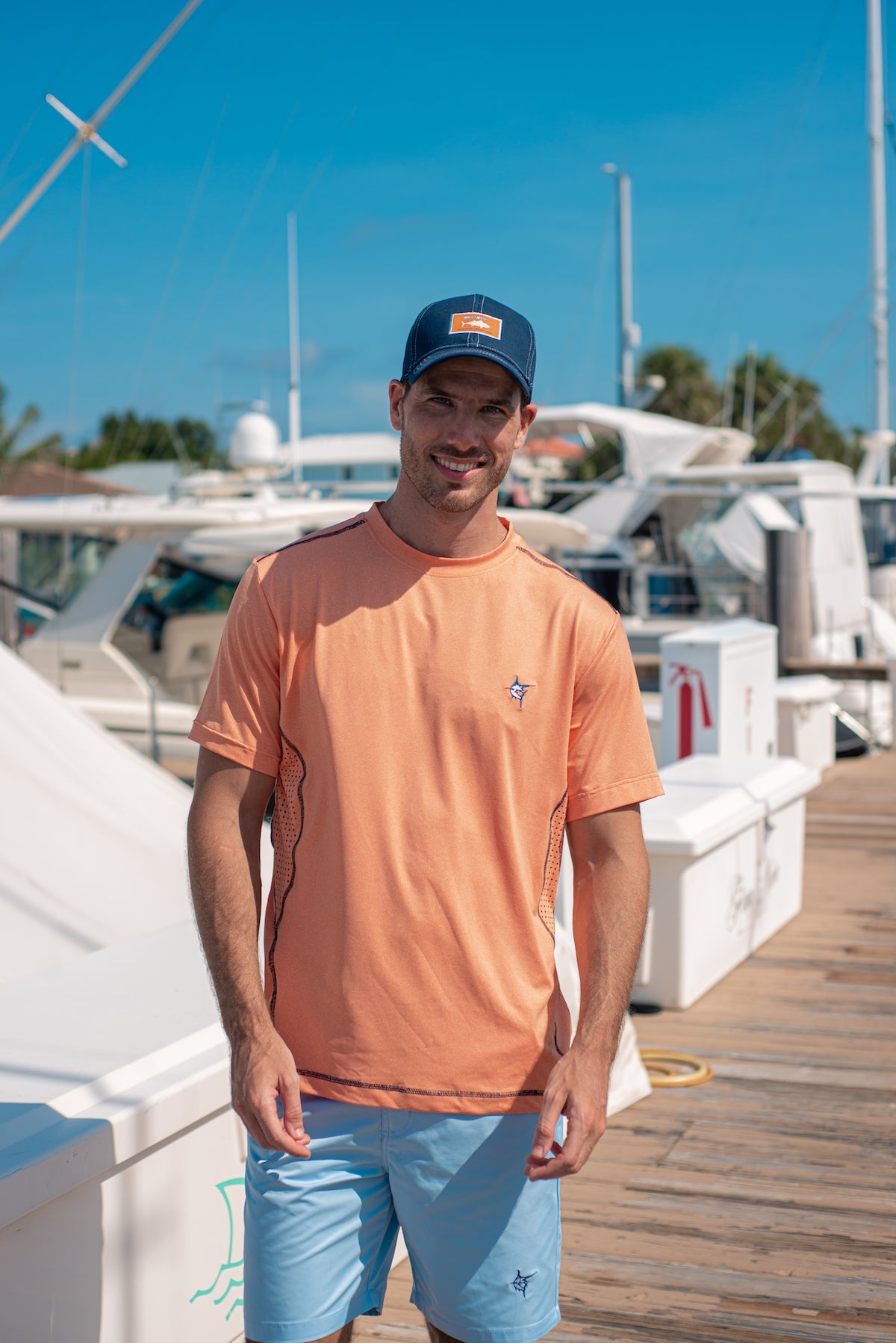 Grander Short Sleeve Performance Tee - UV50 with Laser Venting