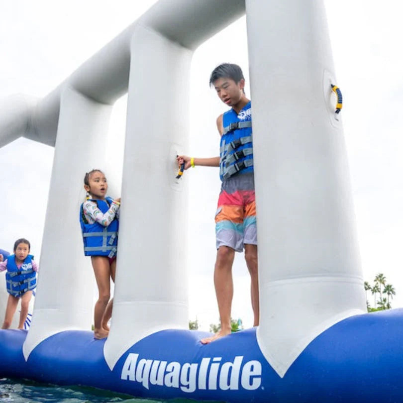 Aquaglide Neptune Inflatable Water Park - Multi-Feature Water Playground