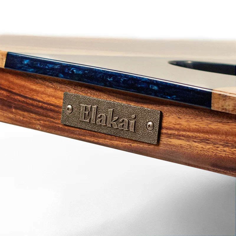 Elakai The River Epoxy Resin Live Edge Acacia Pathfinder ART Cornhole Boards