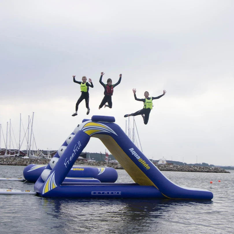 Aquaglide Freefall Extreme Inflatable Water Park - Extreme Water Slide Tower