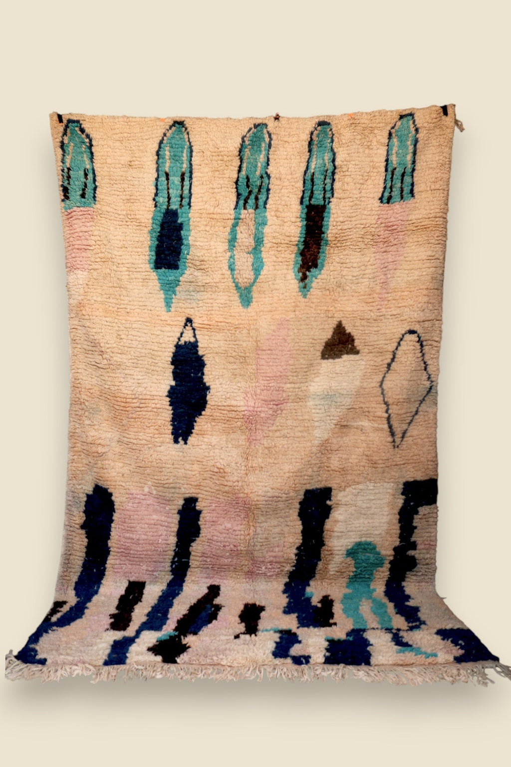 Hafna Berber Moroccan Rug - Abstract Wool Art