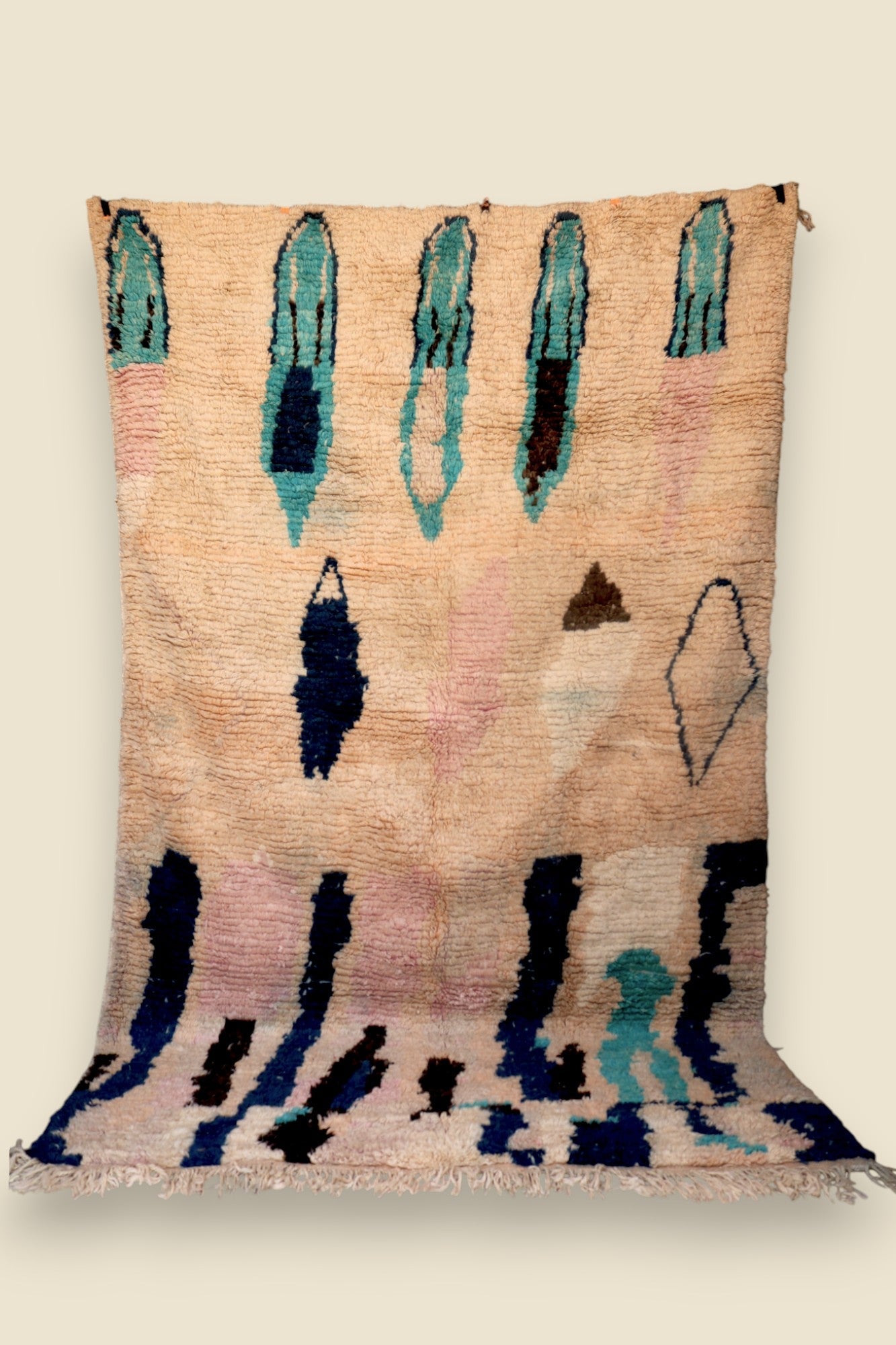 Hafna Berber Moroccan Rug - Abstract Wool Art